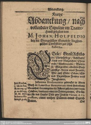 Abdankung : Abdanckung