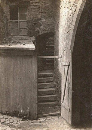 Bautzen. Nikolaitor (vor 1522). Treppe zum Wehrgang