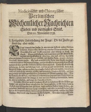 Sieben und viertzigstes Stück