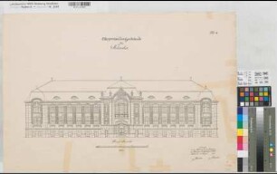 Münster (Münster) Oberpräsidium Blatt 4 Hauptansicht 1902 1 : 100 50 x 74 Druck Kieschke; Schmidt, Berlin KSM Nr. 1413,1