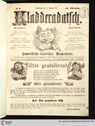 4: Kladderadatsch: Humoristisch-satyrisches Wochenblatt