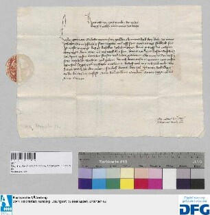 König Rupprecht verfügt, dass die Stadt Nürnberg dem Bischof Raban von Speyer die 2000 fl. jährliche Reichssteuer übergehen solle.