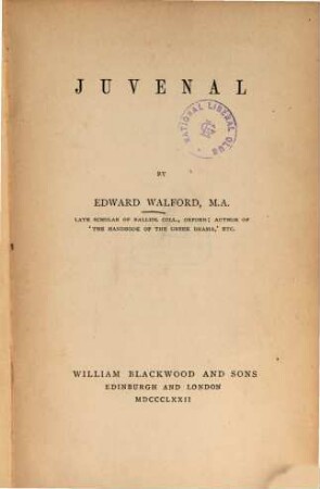Juvenal : [Decius Junius Juvenalis]