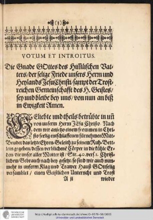 Votum et Introitus.