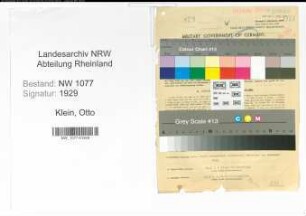 Entnazifizierung Otto Klein , geb. 31.12.1893 (Polizist)