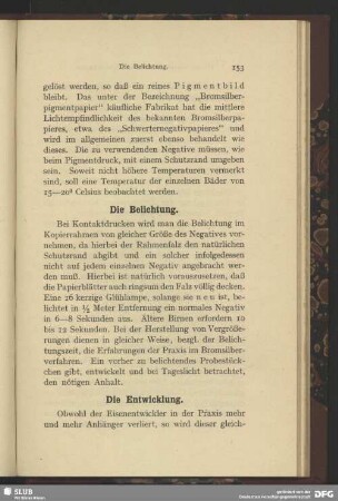 Die Belichtung