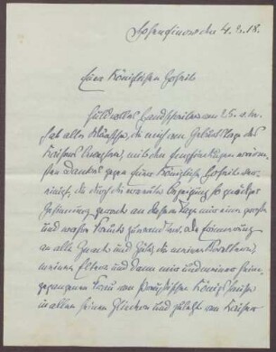 Schreiben von Theobald von Bethmann Hollweg an die Großherzogin Luise; Streiks und die Frieden mit der Ukraine