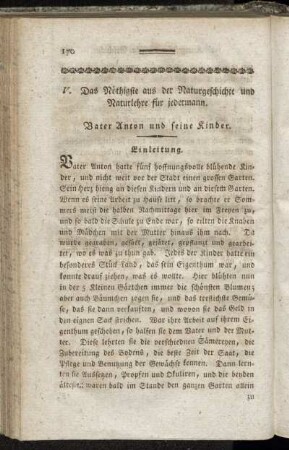 V. Das Nöthigste aus der Naturgeschichte und Naturlehre für jedermann.