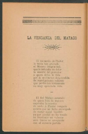 La venganza del Mataco