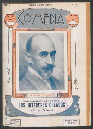 [Fotografía de] Jacinto Benavente