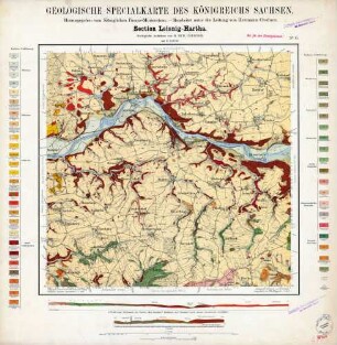 [4843] Leisnig-Hartha, Geologische Specialkarte des Königreichs Sachsen