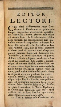 Orationes ex Sallustii, Livii, Curtii, Taciti historiis collectae