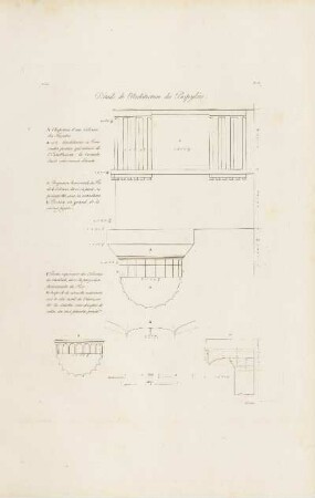Abb.: Pl. 18 Détails de l'Architecture des Propylées.