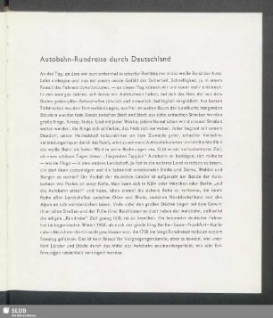 Autobahn-Rundreise durch Deutschland