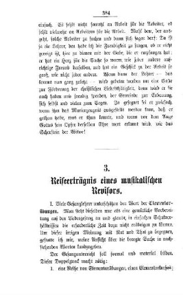 Reiseerträgnis eines musikalischen Revisors