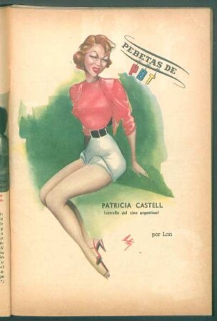 Patricia Castell (estrella del cine argentino) - [Caricatura] : Pebetas de PBT