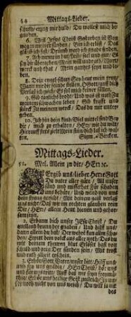 Mittags-Lieder.