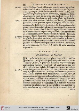 Caput. XIII.: De Navigatione, & Piscatione