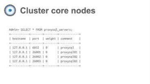 ProxySQL Cluster: challenges and solutions to synchronizeconfigurationacross multiple decentralized cluster nodes