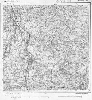 787 Miesbach Topographische Karte von Bayern 1:25.000 [Positionsblätter]