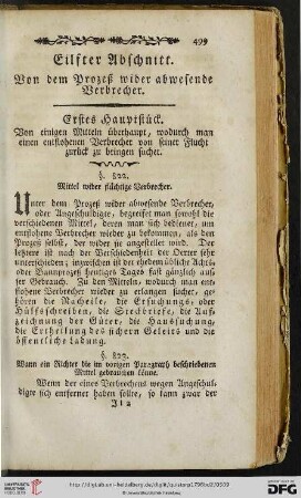 Eilfter Abschnitt