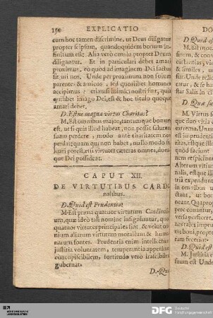 Caput XII. De Virtutibus Cardinalibus.