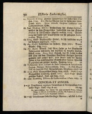 30-43, Concilia et Synodi. - Colloquia Sancta.