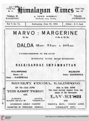 No. XLV (22 June 1952)