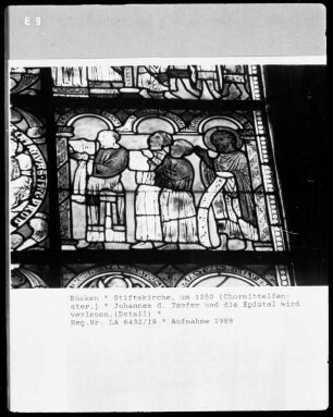 Verlesung der Epistel und Johannes der Täufer