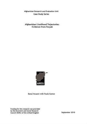 Afghanistan livelihood trajectories : evidence from Faryab