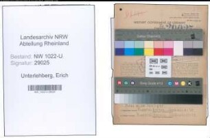 Entnazifizierung Erich Unterlehberg , geb. 13.03.1905 (Gastwirt)