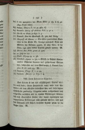 VIII. Zum siebenten Capitel.