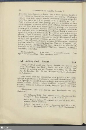 219. [1154, Anfang Juni. Goslar]
