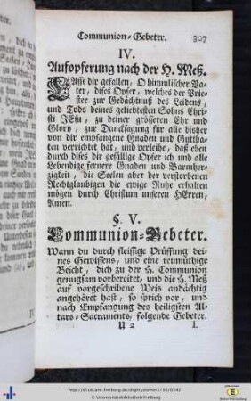 Communion-Gebeter.