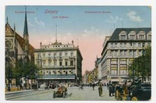 Leipzig: Pauliner Kirche, Café Felsche, Grimmaische Strasse