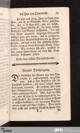 Zweyter Spatziergang.