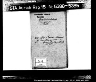 Hausiererkonzessionen für Einwohner aus dem Amt Weener: Else Geerds Schmidt aus Tichelwarf, Senf und Zichorien
