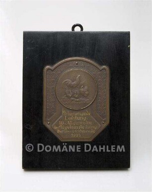 Medaille "10. Allgemeine Geflügelausstellung Berlin-Lichtenrade 1928"