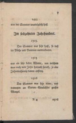 Im sechzehnten Jahrhundert
