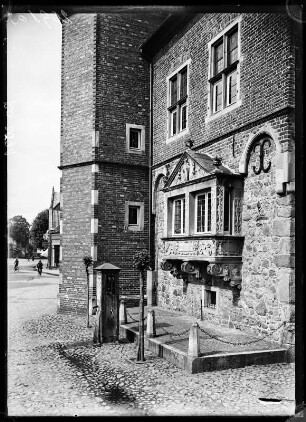 Meppen. Giebelerker am Rathaus (aus dem 17. Jahrhundert)