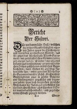 Bericht der Histori