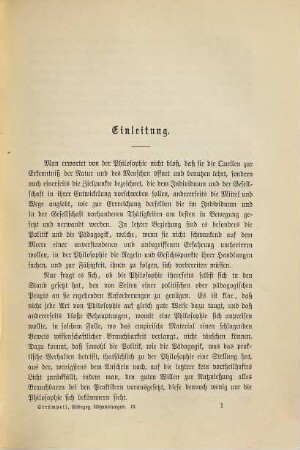 Pädagogische Abhandlungen, 2. Die Pädagogik Kant's und Fichte's