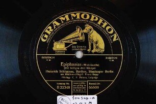 Epiphanias (Die heiligen drei Könige) / (Wolf - Goethe)