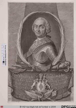 Bildnis Kurd Christoph von Schwerin (1740 Graf)