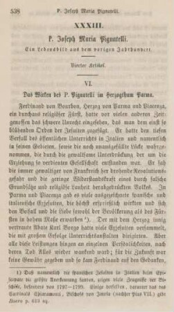 538-556 P. Joseph Maria Pignatelli : vierter Artikel