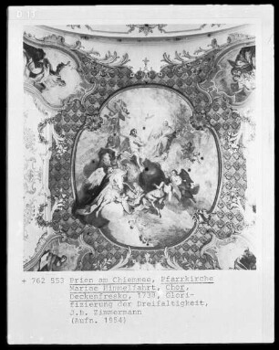 Allegorie auf die Seeschlacht von Lepanto (Unter einer Säulenarchitktur Papst Pius V.)