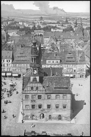 Pirna. Markt mit Rathaus