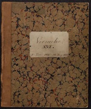 16: XVI, Versuche 2. Juni 1882 - 24. Aug. 1886 [Laboratory Diary]