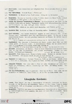 Liturgische Gewänder (Nr. 1391-1424)