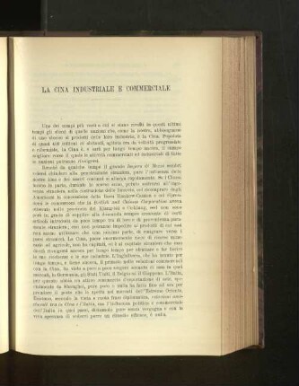 La Cina Industriale E Commerciale.
